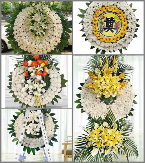 湖南永州祁阳县龚家坪镇沟山塘村花圈速递
